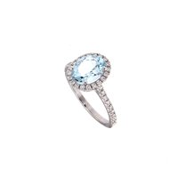Anello Golay Donna ACQUAMARINA in Oro bianco Acquamarina